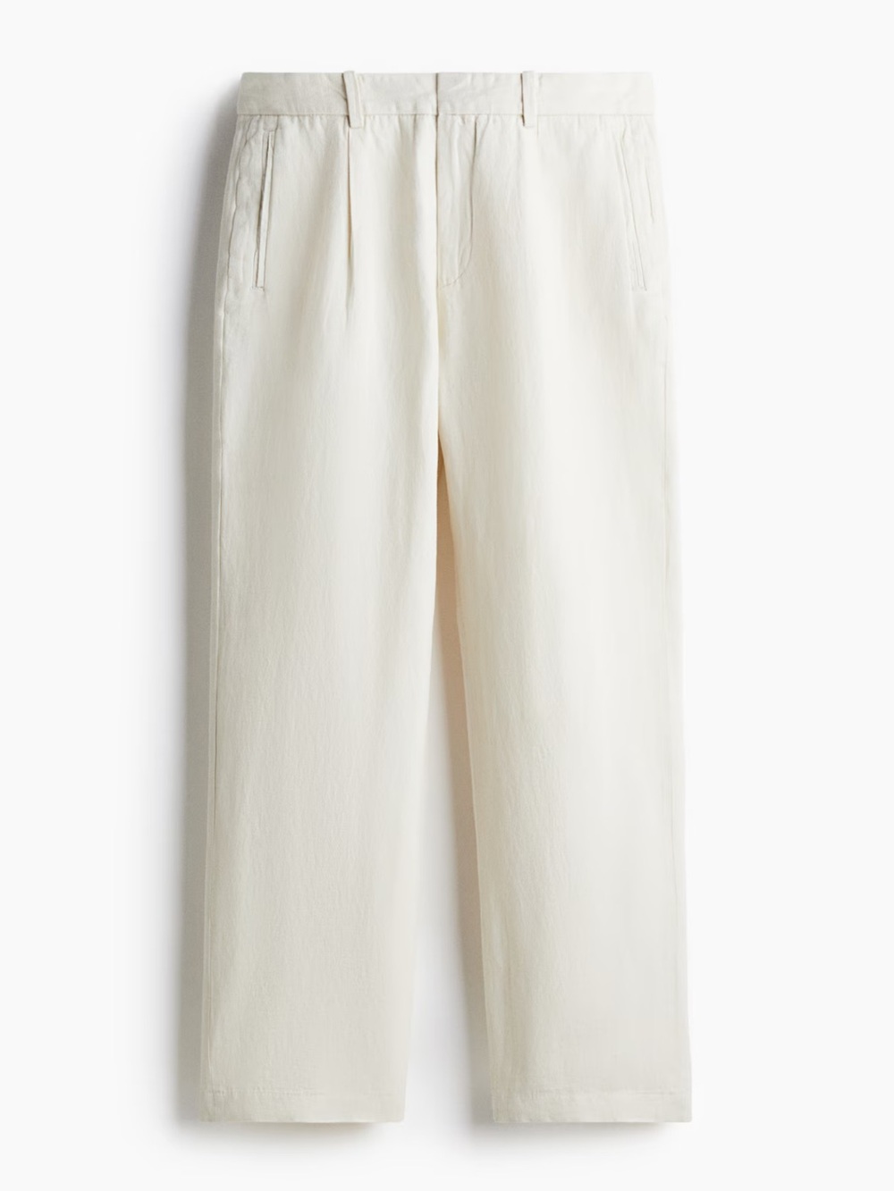 H&M RELAXED-FIT LINEN-BLEND PANTS size 32 NWT
